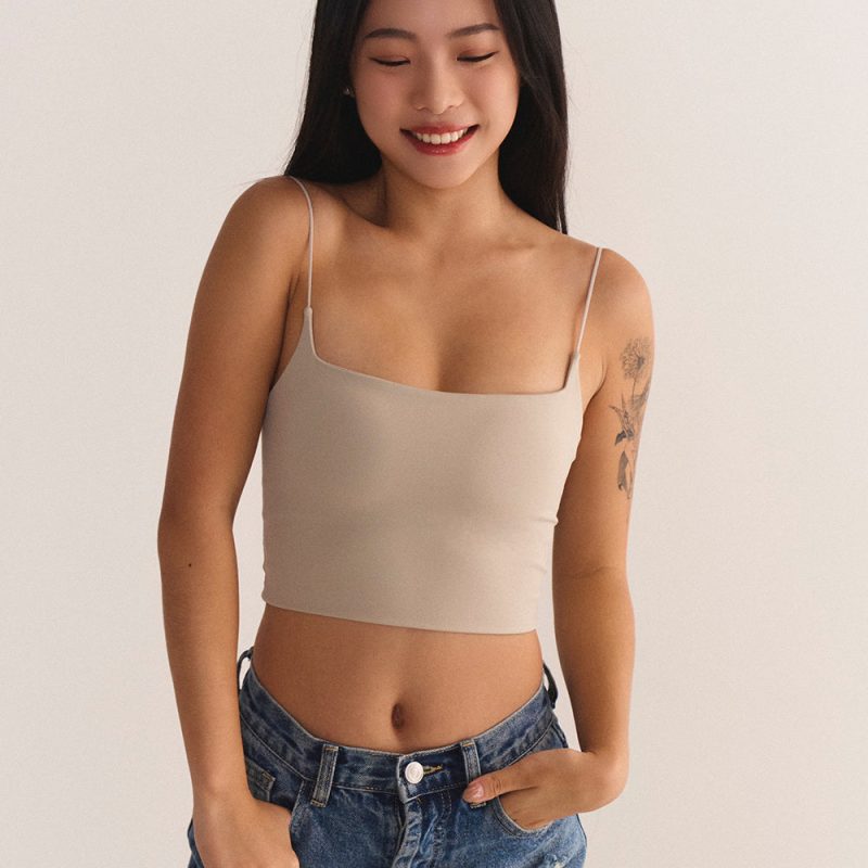 essential seamless bra toppush up彈力邊邊bra top