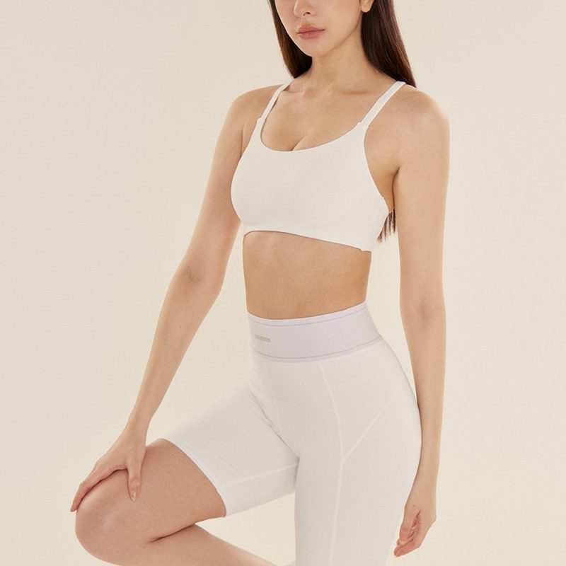 elastic cross back bra top 高彈 4cm 織帶交叉美背 bratop