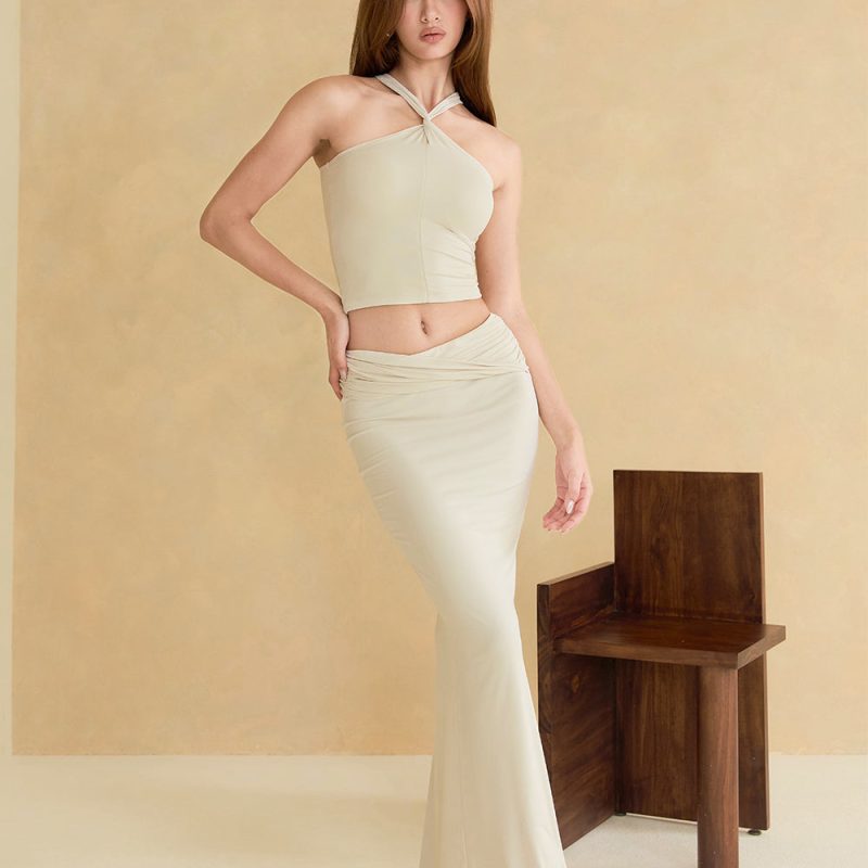 mumm soft twist halter bratop奶蓋兩穿交叉繞脖bratop