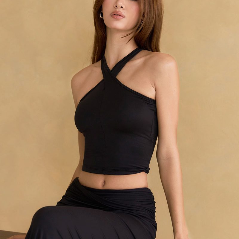 mumm soft twist halter bratop奶蓋兩穿交叉繞脖bratop