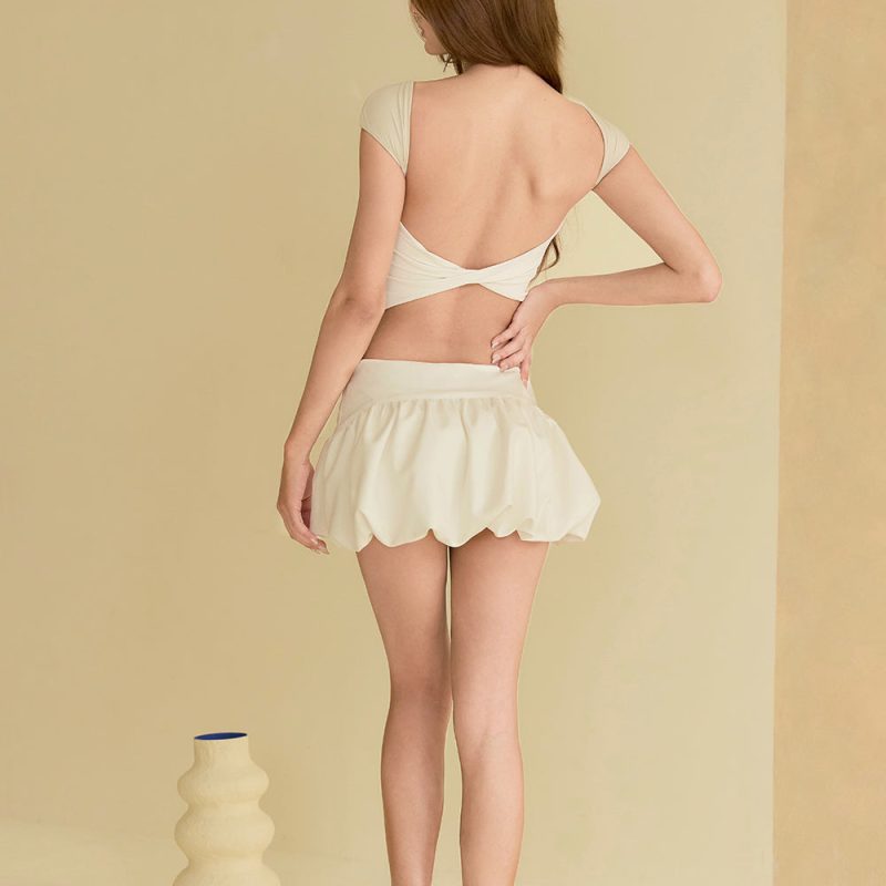 mumm soft cross back sleeveless bratop奶蓋露背後交叉襯墊上衣