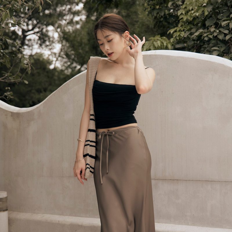 scratched strap bra top藏肚收腰push up bra top