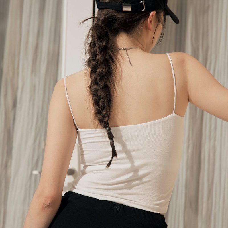 scratched strap bra top藏肚收腰push up bra top