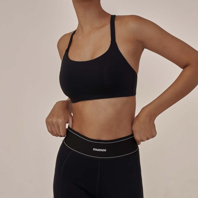 elastic cross back bra top 高彈 4cm 織帶交叉美背 bratop