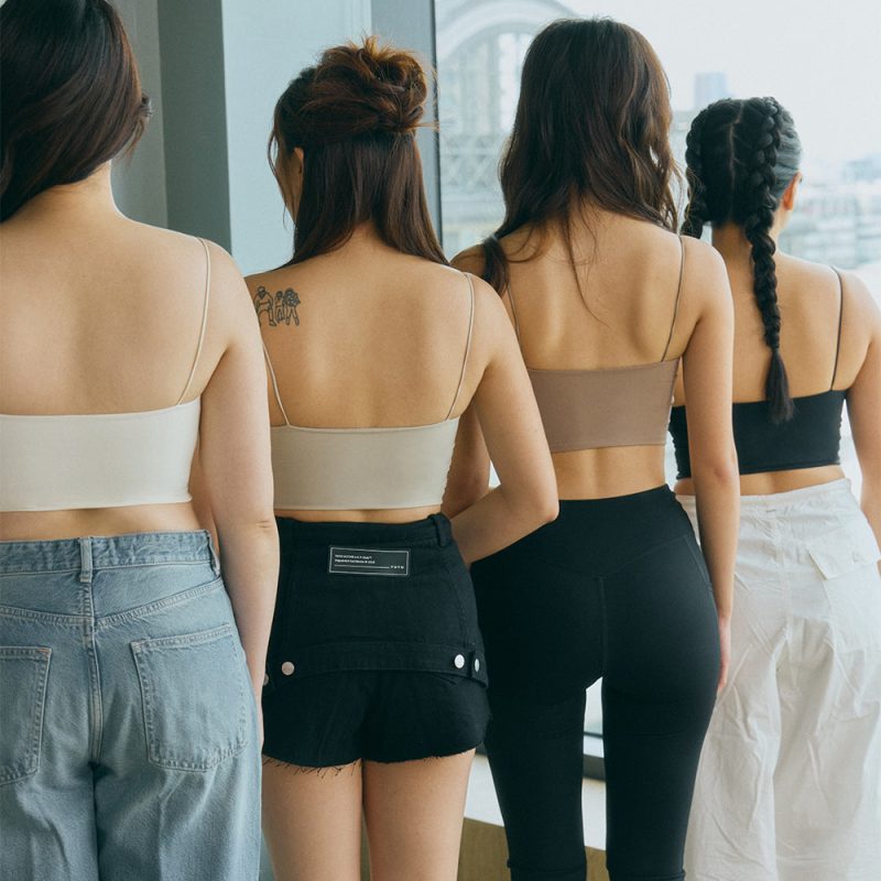 essential seamless bra toppush up彈力邊邊bra top