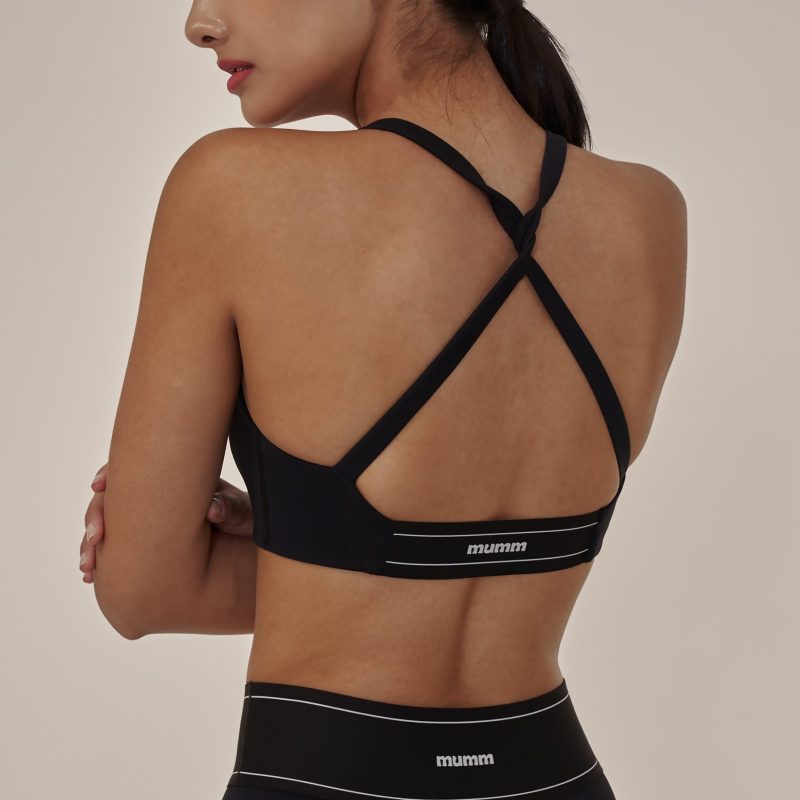 elastic cross back bra top 高彈 4cm 織帶交叉美背 bratop