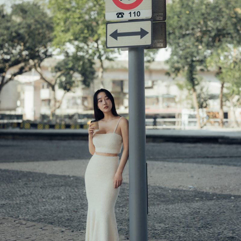 faux fur mermaid skirt (水貂毛感魚尾裙)