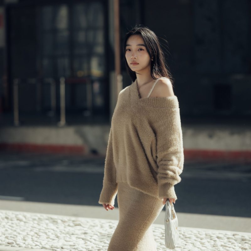 faux fur mermaid skirt (水貂毛感魚尾裙)