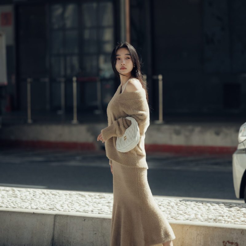 faux fur mermaid skirt (水貂毛感魚尾裙)