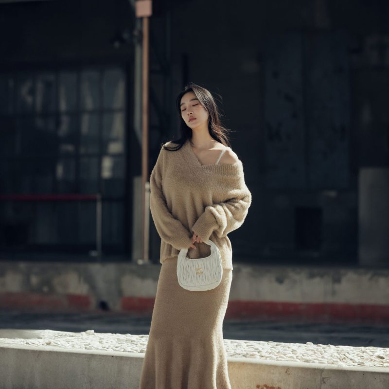 faux fur mermaid skirt (水貂毛感魚尾裙)