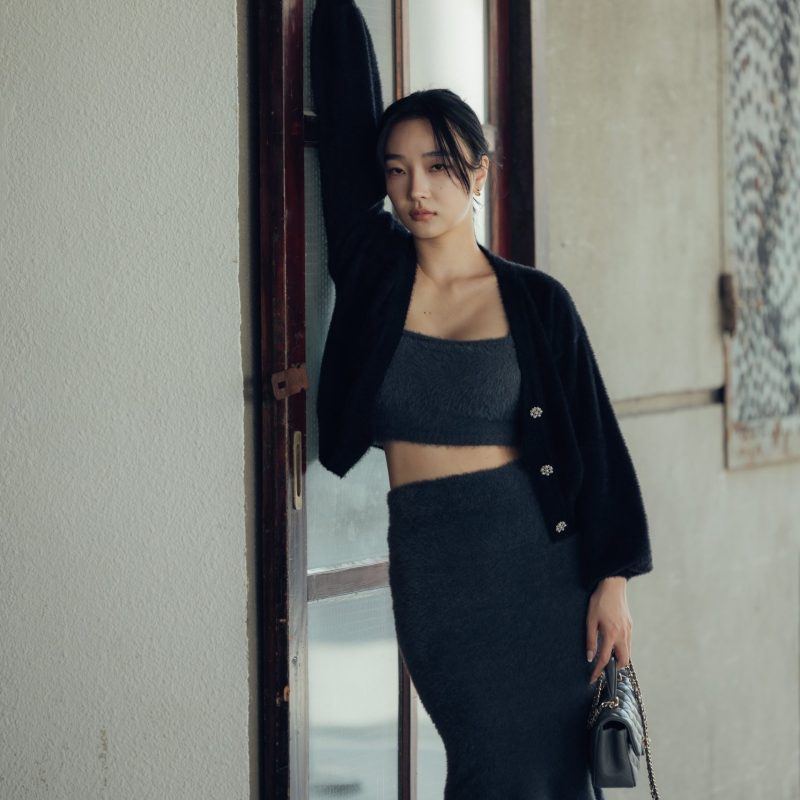 faux fur mermaid skirt (水貂毛感魚尾裙)