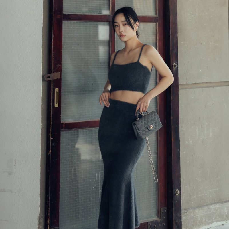 faux fur mermaid skirt (水貂毛感魚尾裙)