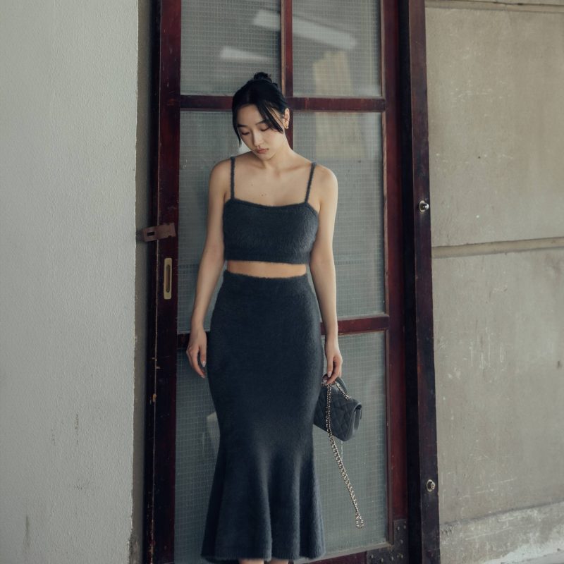 faux fur mermaid skirt (水貂毛感魚尾裙)