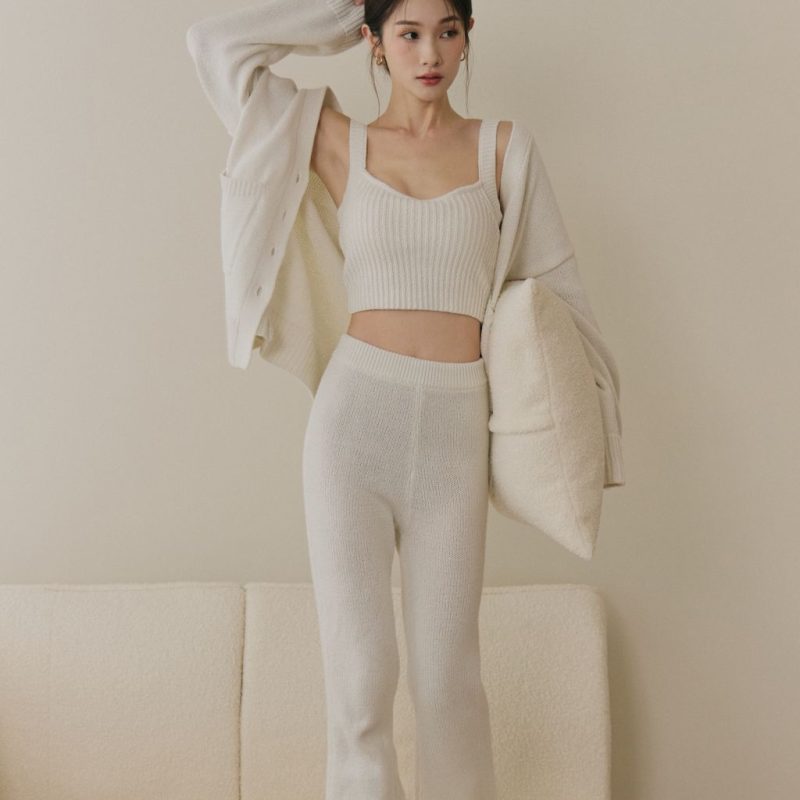 soft skin v neck cardigan親膚粗針v領外套