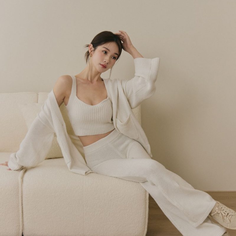 soft skin v neck cardigan親膚粗針v領外套