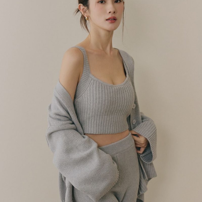 soft skin v neck cardigan親膚粗針v領外套