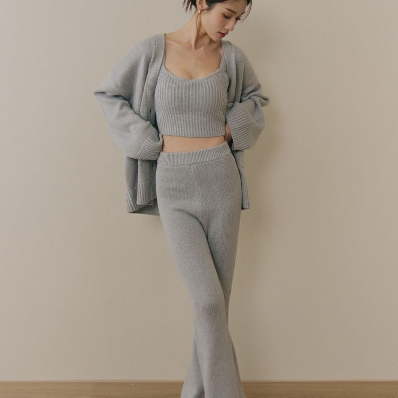 soft skin v neck cardigan親膚粗針v領外套