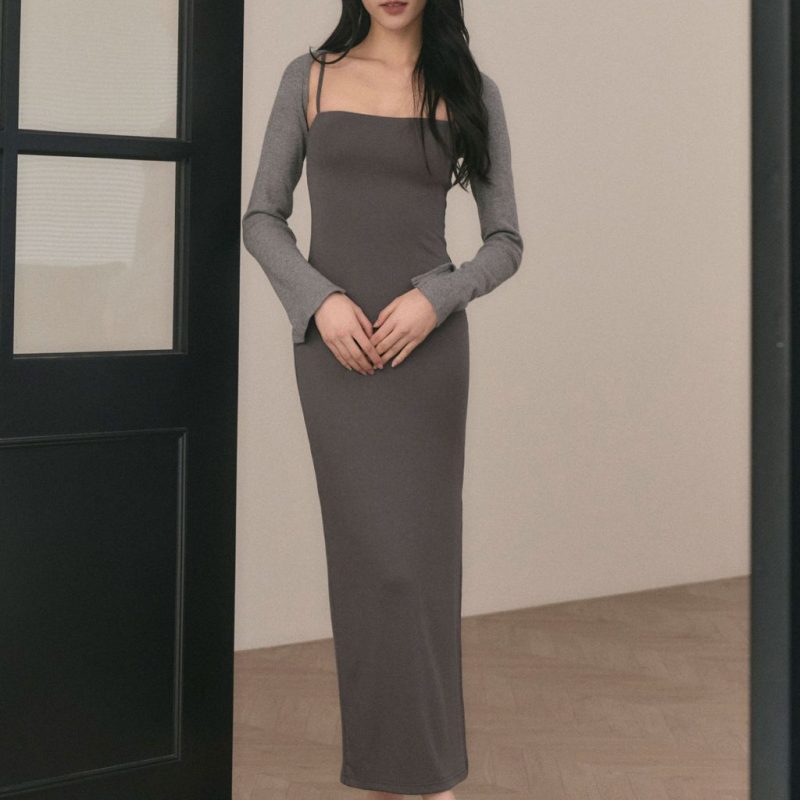 binding ribbed shrug收手臂神器 針織滾邊罩衫