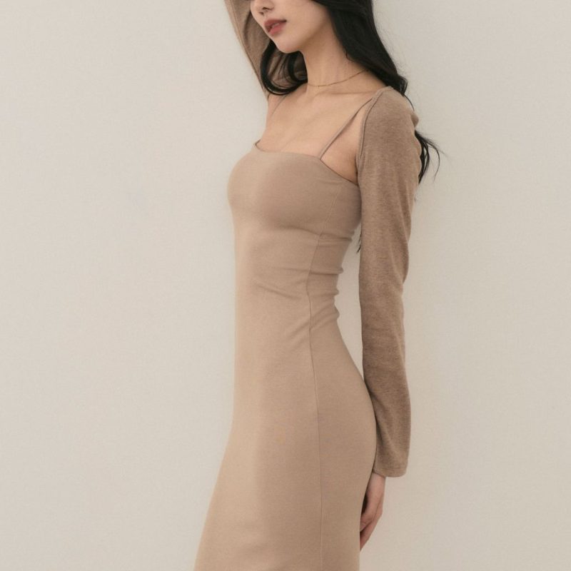 binding ribbed shrug收手臂神器 針織滾邊罩衫