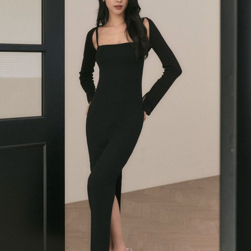 binding ribbed shrug收手臂神器 針織滾邊罩衫