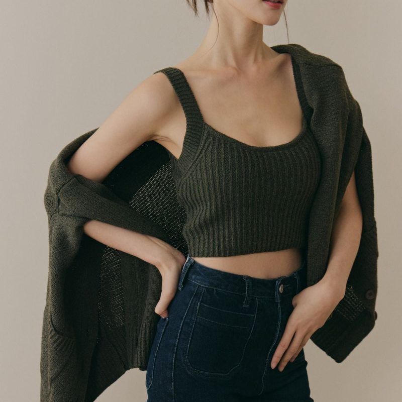 soft skin v neck cardigan親膚粗針v領外套